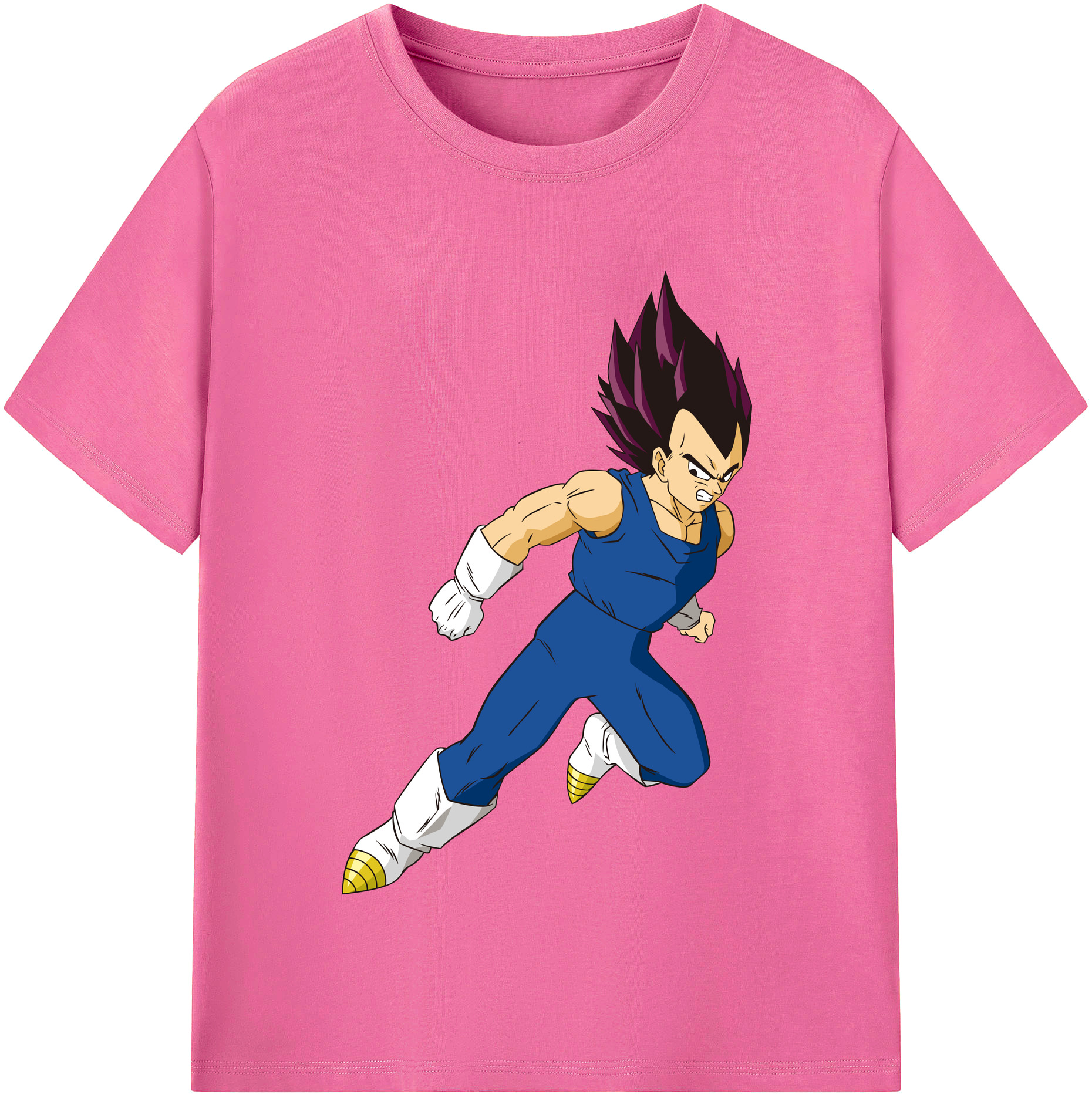 （画像用） ドラゴンボール ベジータ四世（Bejīta Yonsei）DRAGON BALL Vegeta IV レディースカジュアルプリントTシャツ（綿100％）